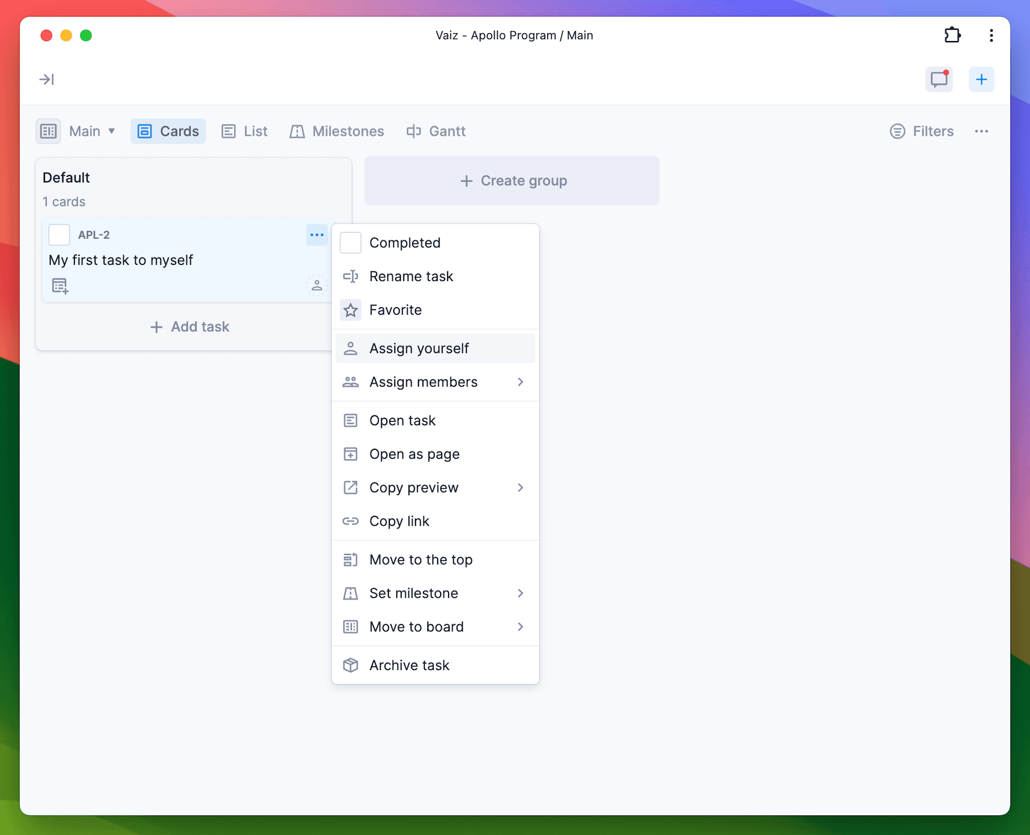 Configure Task Settings